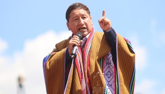 Guido Bellido en Cusco. Foto: Juan Sequeiros.