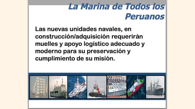 Los recursos recaudados de la concesión irán íntegramente a un fideicomiso en beneficio de la Marina de Guerra. (Foto: Mindef)