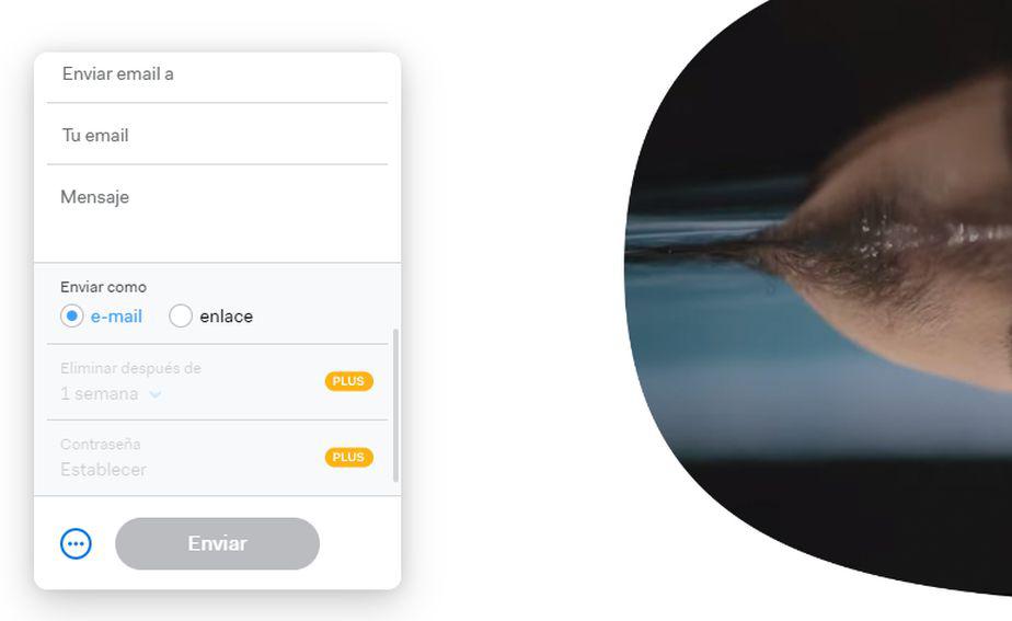 Con WeTransfer podrás enviar archivos por correo electrónico. (Foto: WeTransfer)