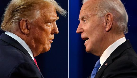 Donald Trump y Joe Biden se disputan la Presidencia de Estados Unidos. (Morry GASH y JIM WATSON / AFP).