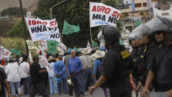 Las protestas contra el proyecto minero Tío María continúan en Arequipa.&nbsp; (Foto: Referencial/GEC)