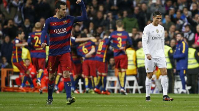 Sponsors. Barça cuenta con 41 patrocinadores; Madrid, 21, aunque esa diferencia no se traduce en mayores ingresos. (Reuters)