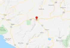 Ayacucho: sismo de magnitud 4 se registró en Puquio