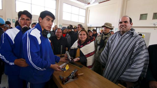 En los talleres los internos aprenderán  un oficio y podrán vender sus productos para sostenerse e iniciar una actividad empresarial una vez libres. (Foto: Minjus)