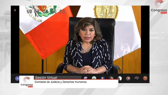 Zoraida Ávalos, fiscal de la Nación, presentó un peritaje para negar una foto que presentó María Teresa Cabrera. (Congreso)