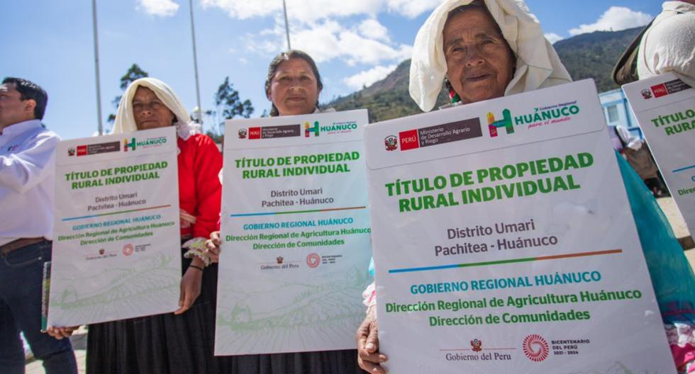 Midagri has set a target of issuing 30,000 rural property titles this year  Peru