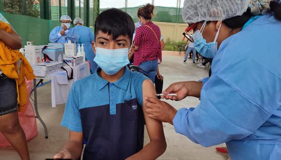 Vacunación a menores de 12 a 17 años iniciará en noviembre .(Foto: Gore Tumbes)