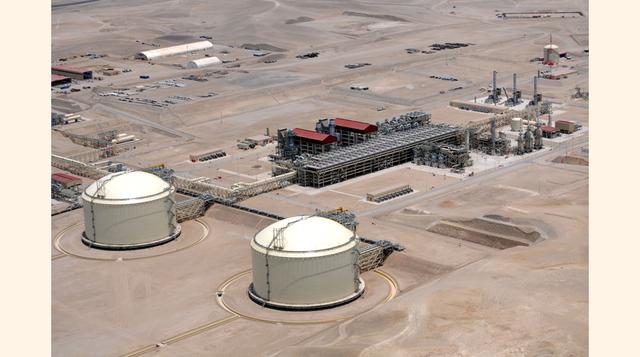 La planta se construyó en Pampa Melchorita, en el límite entre los departamentos de Lima e Ica.