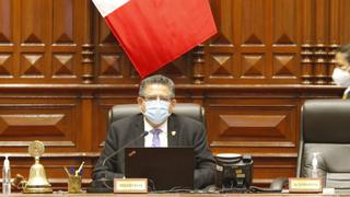 Merino dio cuenta en el Pleno del Congreso de segunda moción de vacancia contra Vizcarra