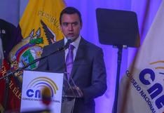 Noboa agradece “amplio respaldo” en referéndum a medidas contra criminalidad en Ecuador