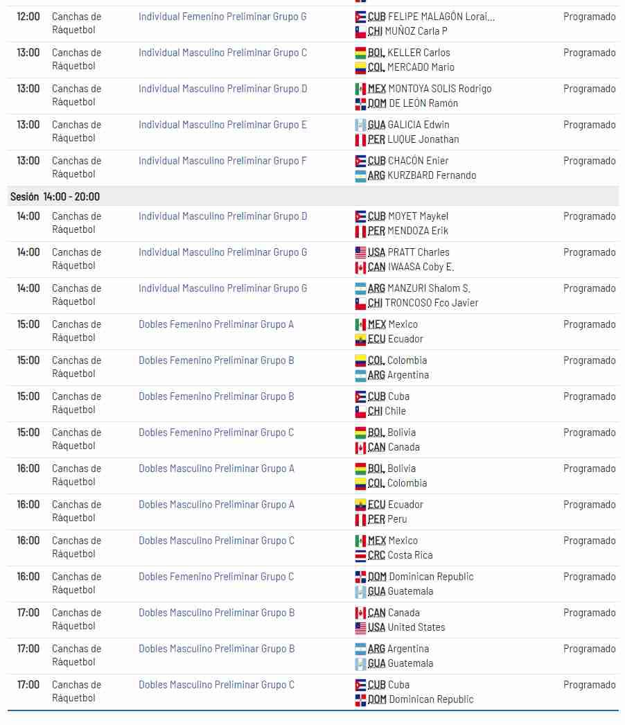 Sigue el programa de los Juegos Panamericanos. (Captura: Lima 2019)