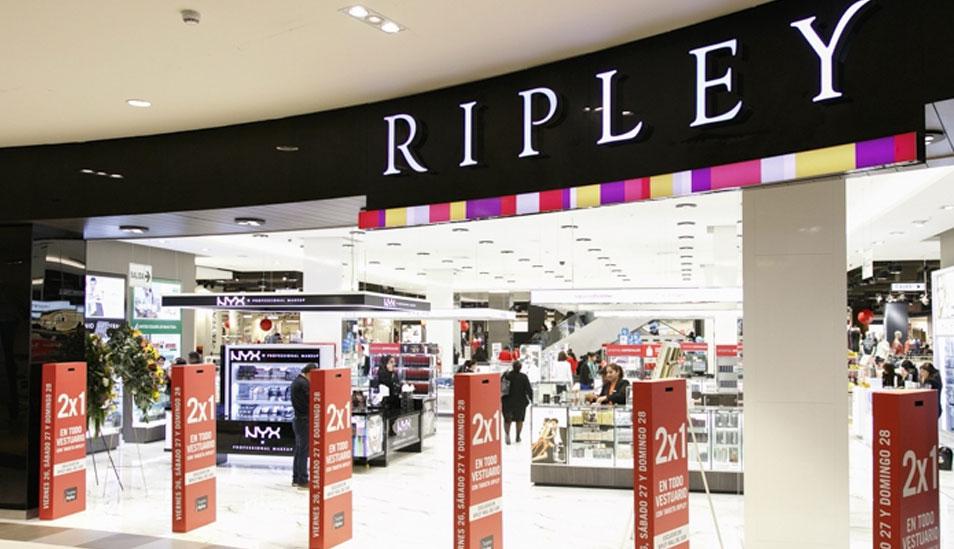 Foto 1 |  Ripley hace una disminución en sus tiendas. Esto se ha dado en San Isidro, donde la tienda por departamentos contaba con dos locales, uno en la cuadra cuatro de la calle Las Begonias y el otro en la cinco, prácticamente colindantes. En el espacio ubicado en la cuadra cuatro Ripley llevó su oferta de jean y denim, enfocada a un público juvenil, mientras que en la cuadra cinco tenía las demás marcas que la tienda ofrece. (Foto: Mall del Sur)