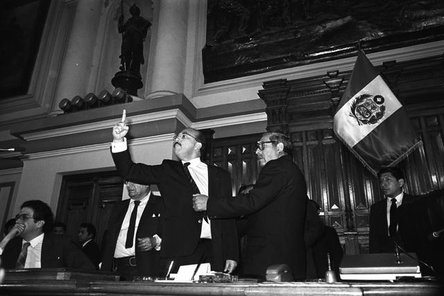 El último Congreso bicameral fue disuelto el 5 de abril de 1992 por el autogolpe de Estado del ex presidente Alberto Fujimori. (Foto: Archivo El Comercio)<br><br>