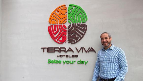 Rodrigo Lazarte Molina, CEO Tierra Viva Hoteles, explicó que a la fecha cuenta con un portafolio de 12 hoteles desplegados en seis regiones del país. Foto: Difusión
