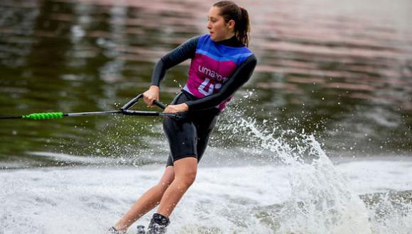Natalia Cuglievan se llevó el oro en figuras del esquí acuático de Lima 2019. (Foto: Lima 2019)