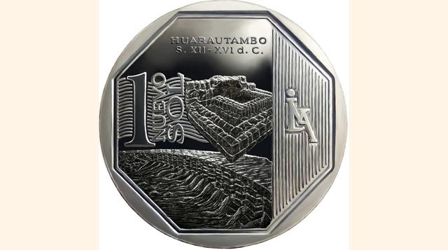 El Banco Central de Reserva (BCR) presentó la nueva moneda de S/. 1 alusiva al complejo arqueológico Huarautambo de Cerro de Pasco. Con esta moneda ya son 22 las que se acuñaron y que son parte de la serie Riqueza y Orgullo del Perú.