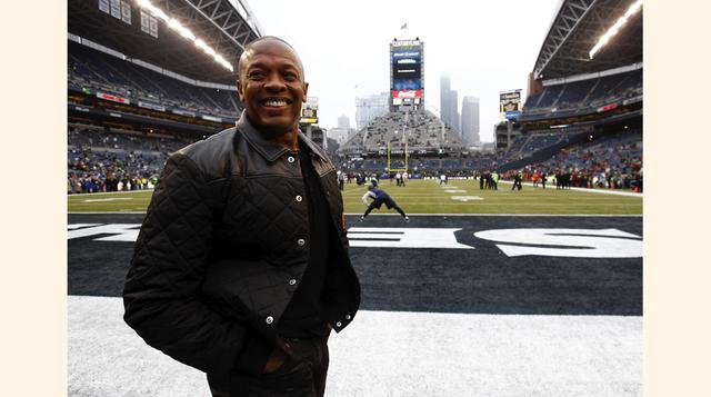 Dr. Dre. Ocupa el tercer lugar entre las celebridades más poderosas y es el cantante de hip hop con mayores ingresos, con US$ 620 millones este año. (Foto: Getty)
