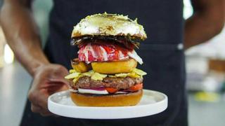 Hamburguesa más cara del mundo contiene oro entre sus ingredientes