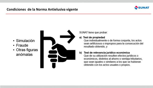 FOTO 3 | Condiciones de la Norma Antielusivavigente