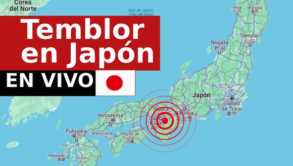 Últimas noticias sobre los sismos en Japón hoy con los reportes en tiempo real sobre el lugar del epicentro y grado de magnitud de la sismicidad reciente, según la Japan Meteorological Agency (JMA). | Crédito: Google Maps / Composición Mix
