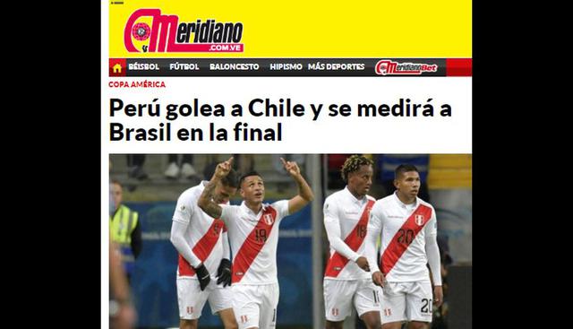 Así informó la prensa mundial tras la victoria de Perú sobre Chile y clasificación a la final de la Copa América 2019.