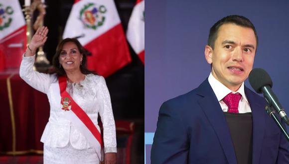 Presidentes de Perú y Ecuador tendrán reuniones binacionales el primer trimestre  del 2024. Foto: Andina / EFE.