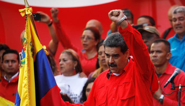 El presidente de Venezuela, Nicolás Maduro, habla durante un mitin en Caracas, Venezuela. (Foto: Reuters)