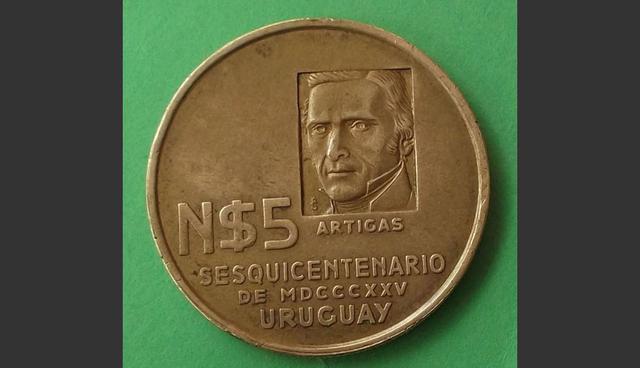 FOTO 9 | Uruguay.- En 1975 el Banco Central de Uruguay (BCU) dispuso la supresión de tres ceros en la moneda del país, el peso, que desde entonces pasó a denominarse "nuevo peso". La historia se repitió el 1 de marzo de 1993 cuando al "nuevo peso" le sustituyó el "peso uruguayo", equivalente a 1.000 "nuevos pesos". (Foto: Todocolección)