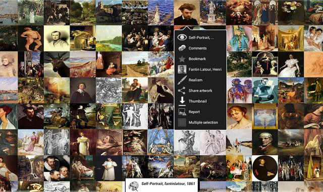 Art-droid: Para admirar los detalles de cada pintura, la app permite ampliar la imagen. Está disponible de forma gratuita para Android. Una desventaja es que está solo en inglés.
