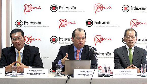 Los exministros Luis Castilla, Jorge Merino y Carlos Paredes formaron el Consejo Directivo de Proinversión. (Foto: GEC)