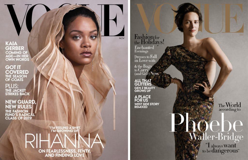 Ethan James Green fotografió a Rihanna y Phoebe Waller-Bridge para Vogue en noviembre y diciembre de 2019 (Fuente: Vogue)