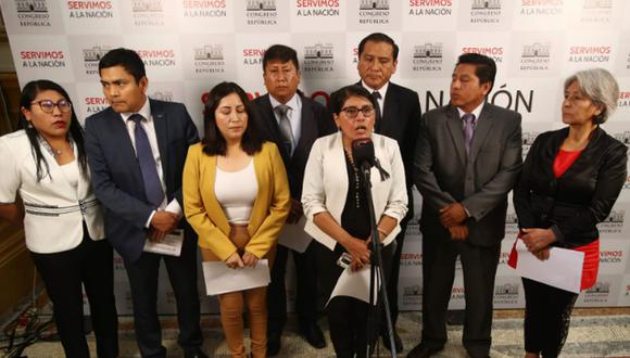 Perú Libre insiste en realizar un adelanto de elecciones que incluya ir a un referéndum para consultar la instalación de una Asamblea Constituyente