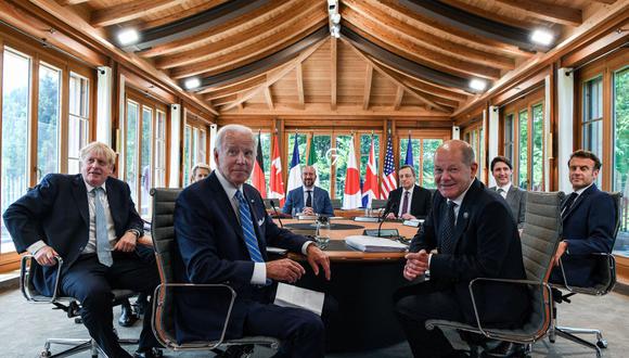 Los líderes del G7 se reúnen en Elmau, Alemania, con la guerra de Rusia en Ucrania como telón de fondo. (Foto: KENNY HOLSTON / POOL / AFP).