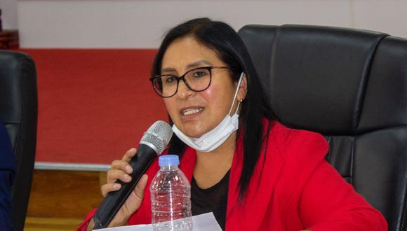 Katy Ugarte es una de las diez renunciantes a la bancada oficialista de Perú Libre. (Foto: Difusión)