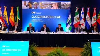 CAF aprueba US$ 592 millones para proyectos en primera sesión presidida por Luis Carranza