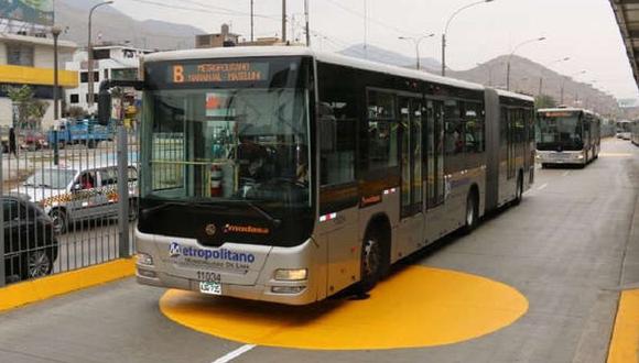 Imagen de un bus del Metropolitano. (Foto: Andina)