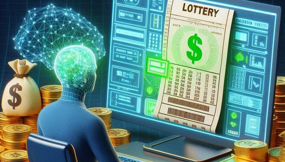 La inteligencia artificial es una herramienta válida para aumentar tus posibilidades de ganar Powerball, Mega Millions o alguna otra lotería (Foto: Generada con IA)