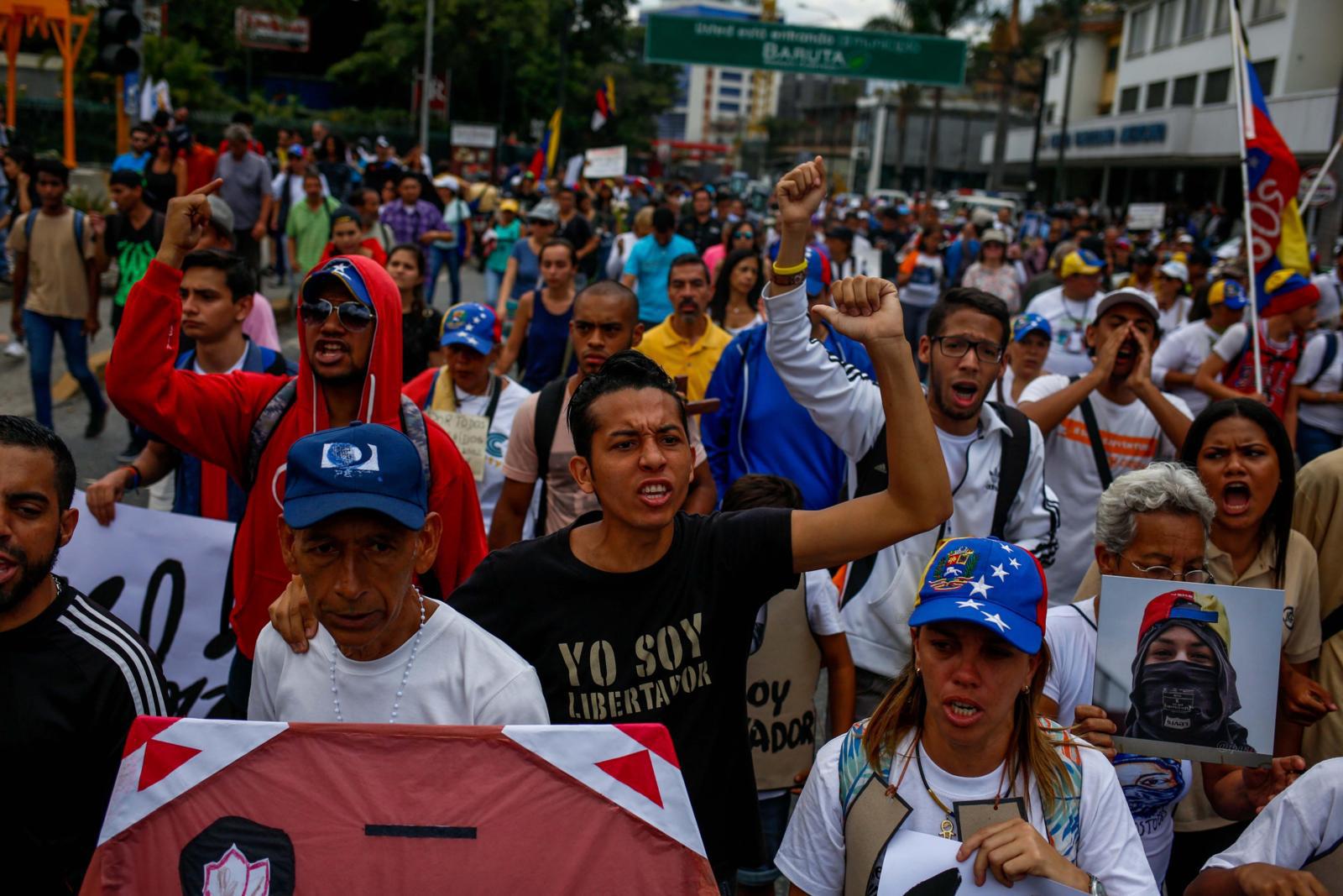 Protestas en Venezuela. (Foto: EFE).