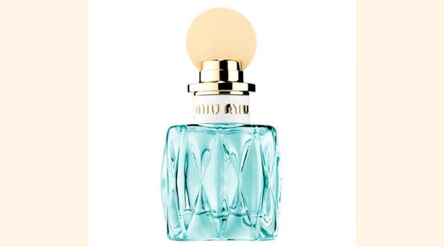 Mejor Perfume Femenino de Lujo: L&#039;Eau Bleue de Miu Miu. Está hecho a base de lirio del valle y absoluto de rosas. (Foto: Difusión)