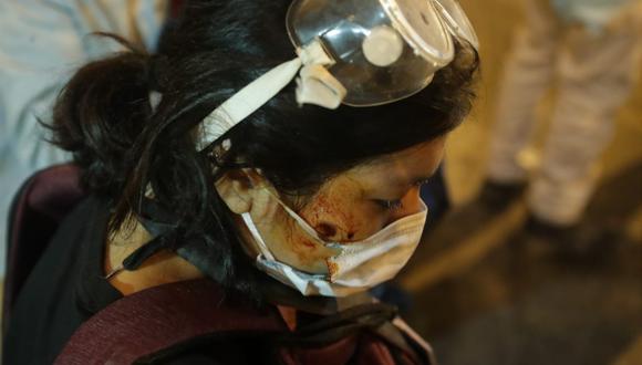 Periodistas sufrieron ataques durante movilización denominada tercera Toma de Lima (Foto: Alessandro Currarino/@photo.gec)