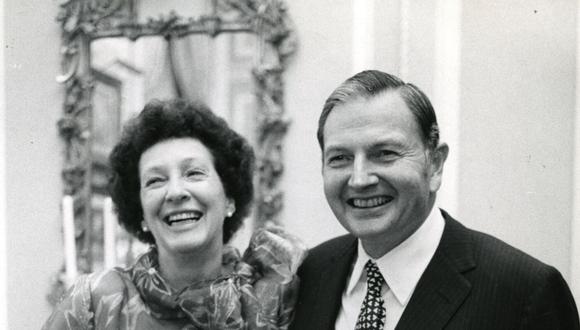 David Rockefeller y su esposa Peggy. (Foto: AP)