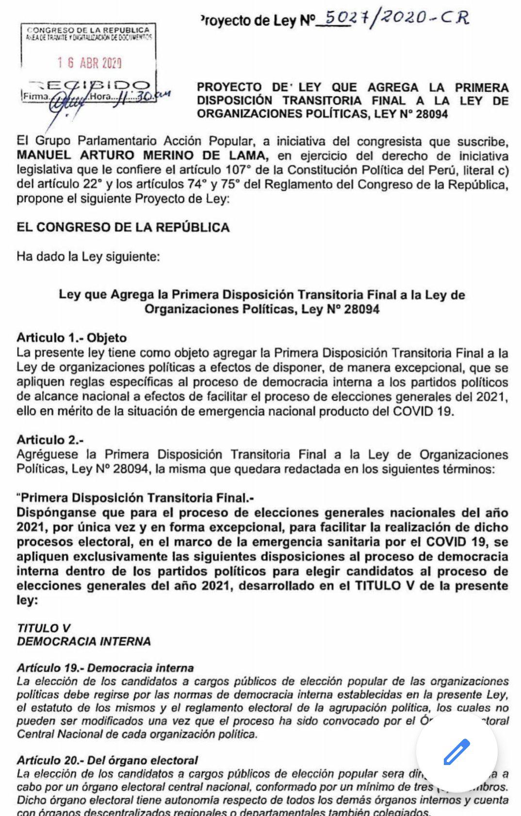 Proyecto de Manuel Merino (Difusión)