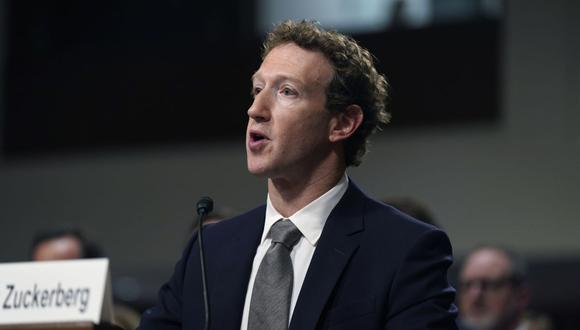 Mark Zuckerberg, director ejecutivo de Meta Platforms Inc., durante la audiencia del miércoles.