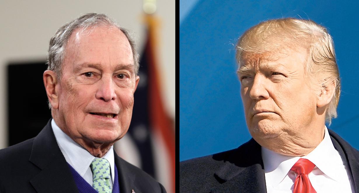 La gente de Donald Trump observa con curiosidad la fortuna que está invirtiendo Michael Bloomberg en una campaña a la que entró a último momento.