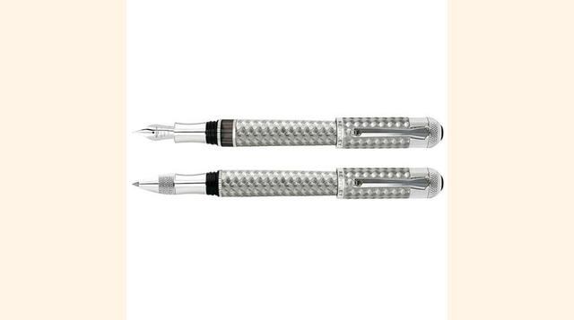 CREW 60 Oro Blanco - plumas Tibaldi. Precio: US$ 43,000. Está fabricada en oro de 18 quilates y la punta está cubierta de rodio y rutenio. (Foto: Taringa)