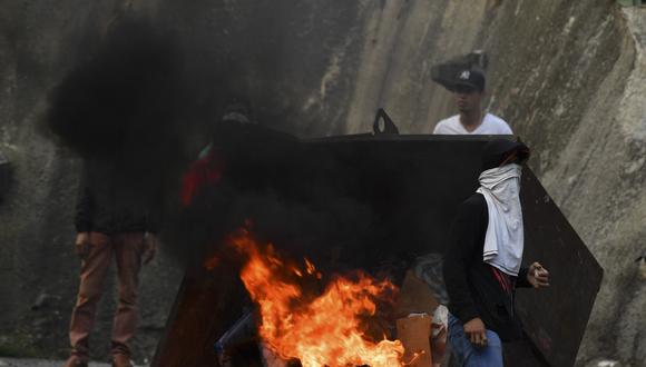Un grupo de militares se rebelaron en Cotiza, al norte de Caracas. (Foto: AFP)