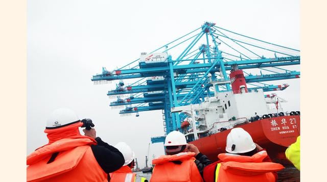 Estos equipos mejorará la productividad del Muelle Norte del Callao, pues alcanzará 100 movimientos por hora en el ciclo combinado de grúas pórtico STS y grúas de patio RTG (Foto: Lucero del Castillo)