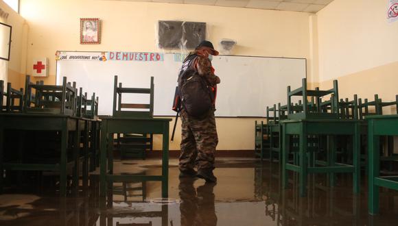 Colegios públicos de Áncash reportan daños en su infraestructura debido a las intensas lluvias en la región. (Foto: Referencial/Andina)