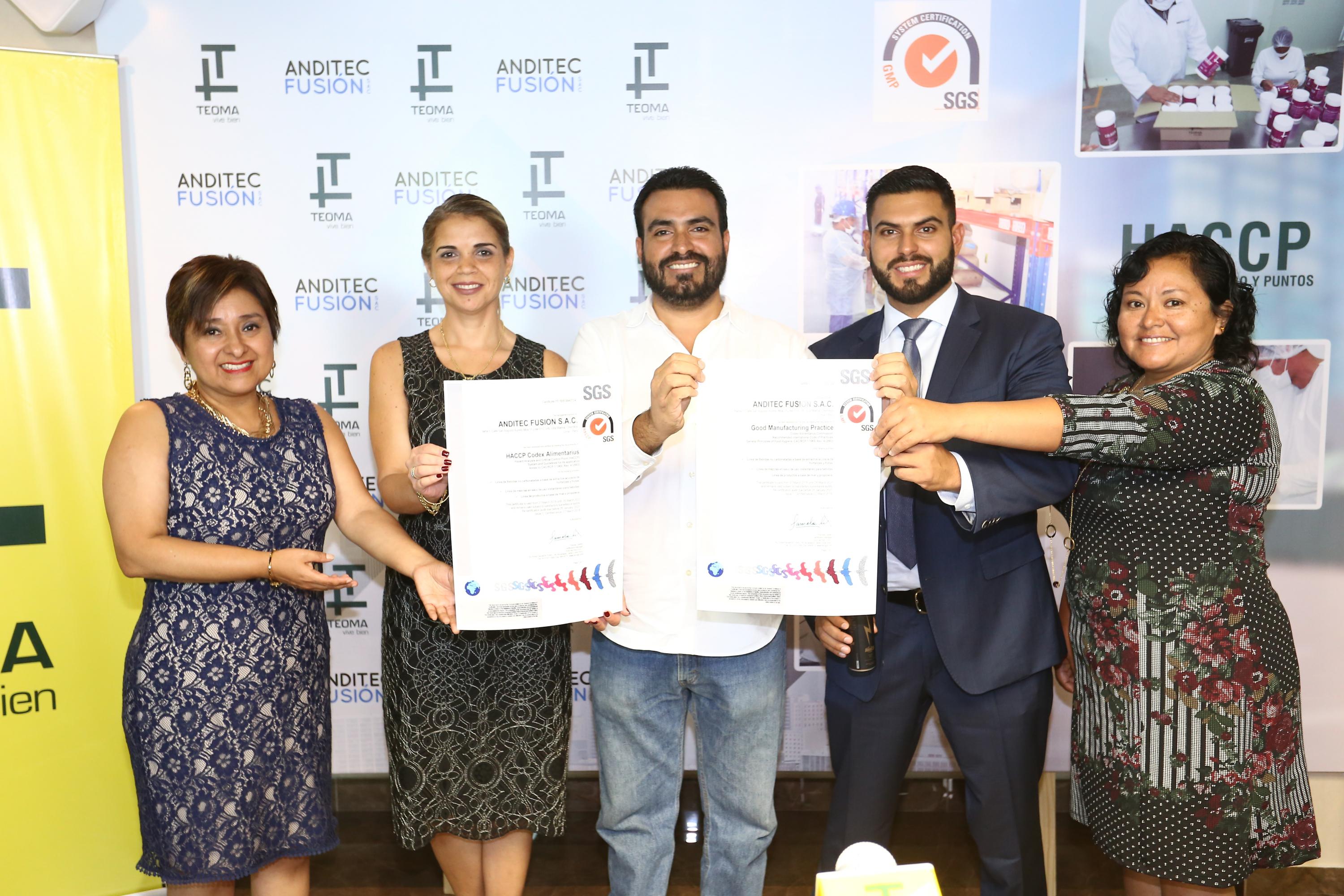 SGS otorgó los dos certificados a Teoma Labs.