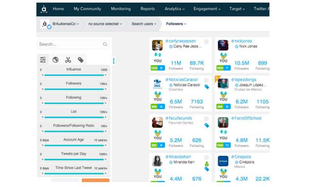 Audiense. Conocida anteriormente entre los tuiteros como Social Bro, el año pasado el nombre de esta empresa de origen cordobés pasó a ser Audiense tras su alianza con IBM Watson  La plataforma examina el contenido psicolingüístico de los tuits y permite 
